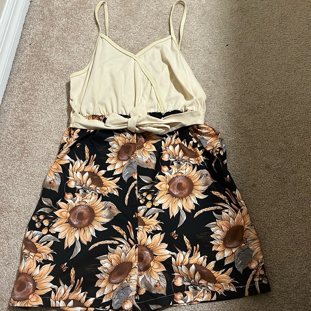 Fall themed tank top, short combo piece